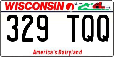 WI license plate 329TQQ
