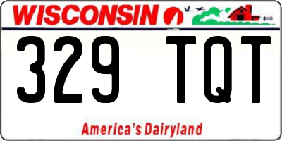 WI license plate 329TQT