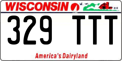 WI license plate 329TTT