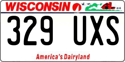WI license plate 329UXS