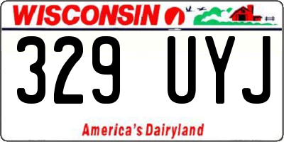 WI license plate 329UYJ
