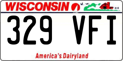 WI license plate 329VFI