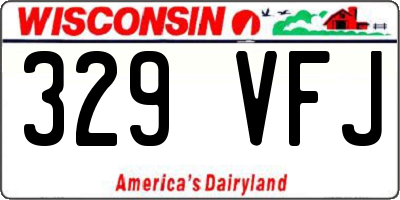 WI license plate 329VFJ