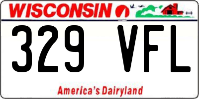 WI license plate 329VFL
