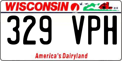 WI license plate 329VPH