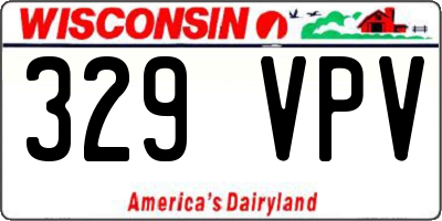 WI license plate 329VPV
