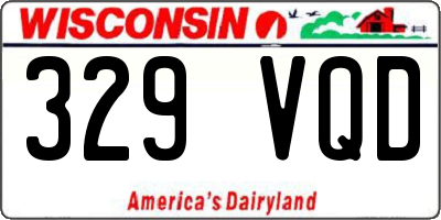 WI license plate 329VQD