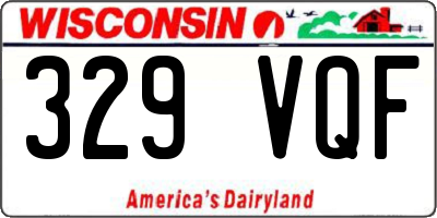 WI license plate 329VQF
