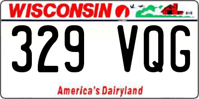 WI license plate 329VQG