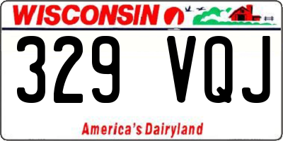 WI license plate 329VQJ