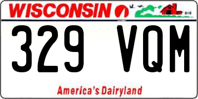 WI license plate 329VQM