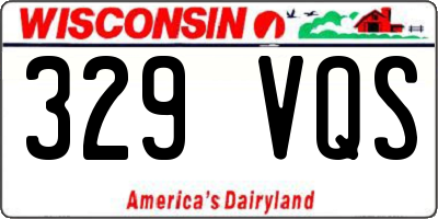 WI license plate 329VQS