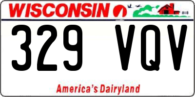WI license plate 329VQV