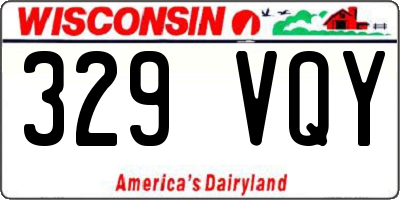 WI license plate 329VQY