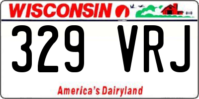 WI license plate 329VRJ