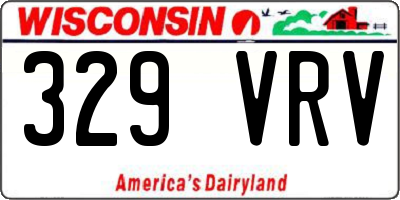WI license plate 329VRV