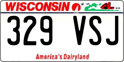 WI license plate 329VSJ