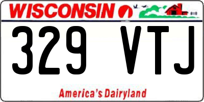 WI license plate 329VTJ