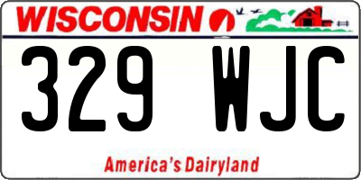 WI license plate 329WJC
