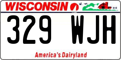 WI license plate 329WJH