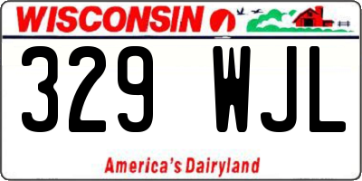 WI license plate 329WJL