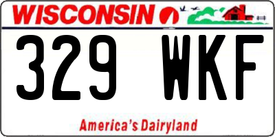 WI license plate 329WKF