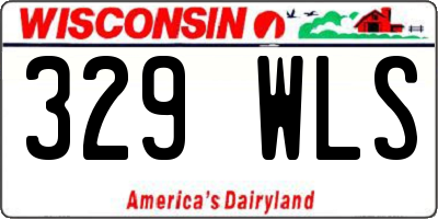WI license plate 329WLS