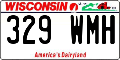 WI license plate 329WMH