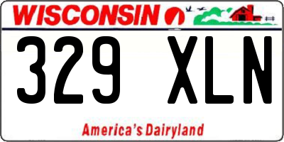 WI license plate 329XLN