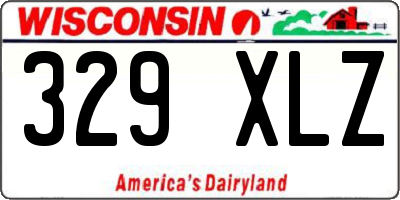 WI license plate 329XLZ