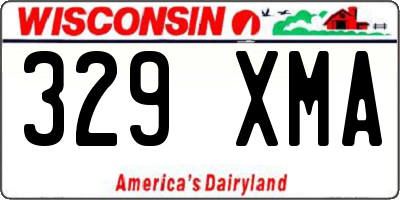 WI license plate 329XMA