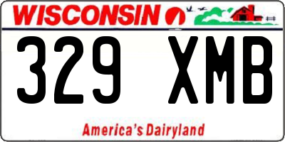 WI license plate 329XMB