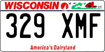 WI license plate 329XMF