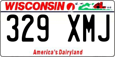 WI license plate 329XMJ