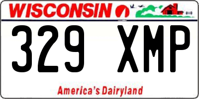 WI license plate 329XMP