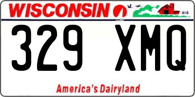WI license plate 329XMQ