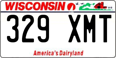 WI license plate 329XMT