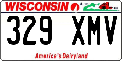 WI license plate 329XMV