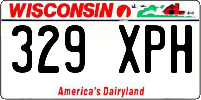 WI license plate 329XPH