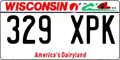 WI license plate 329XPK