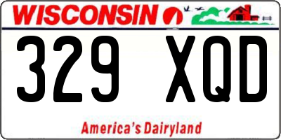 WI license plate 329XQD