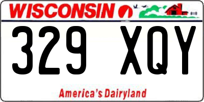 WI license plate 329XQY