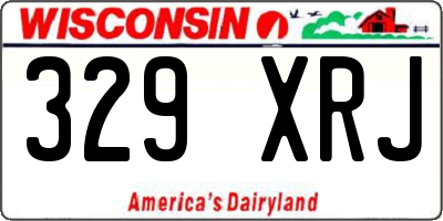 WI license plate 329XRJ