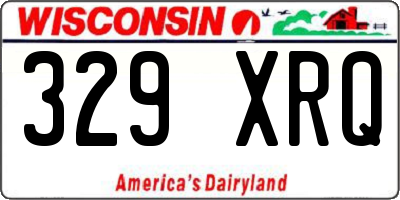 WI license plate 329XRQ