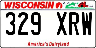WI license plate 329XRW