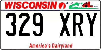 WI license plate 329XRY