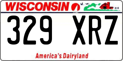 WI license plate 329XRZ