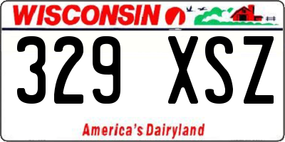WI license plate 329XSZ