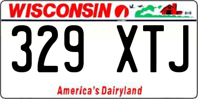 WI license plate 329XTJ
