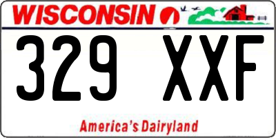 WI license plate 329XXF